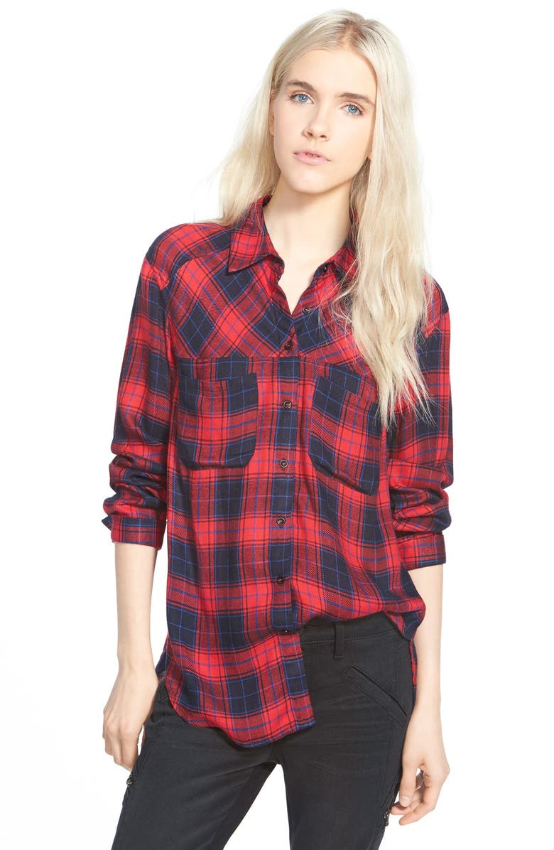 Ace Delivery Button Front Plaid Shirt | Nordstrom