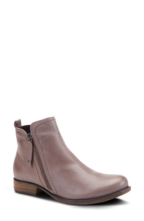 Shop Spring Step Oziel Bootie In Taupe Leather