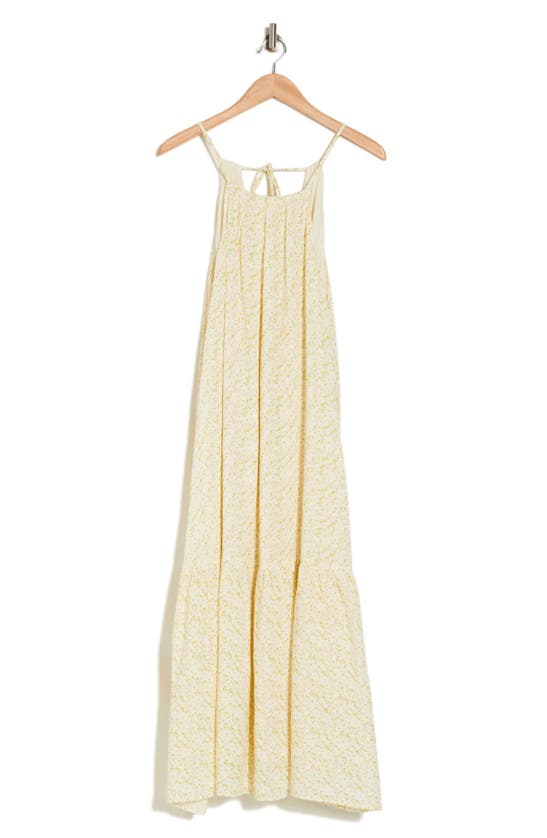 Shop Frnch Aneth Floral Cotton Dress In Cream