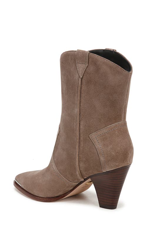 Shop Veronica Beard Cody Pointed Toe Western Boot In Taupe