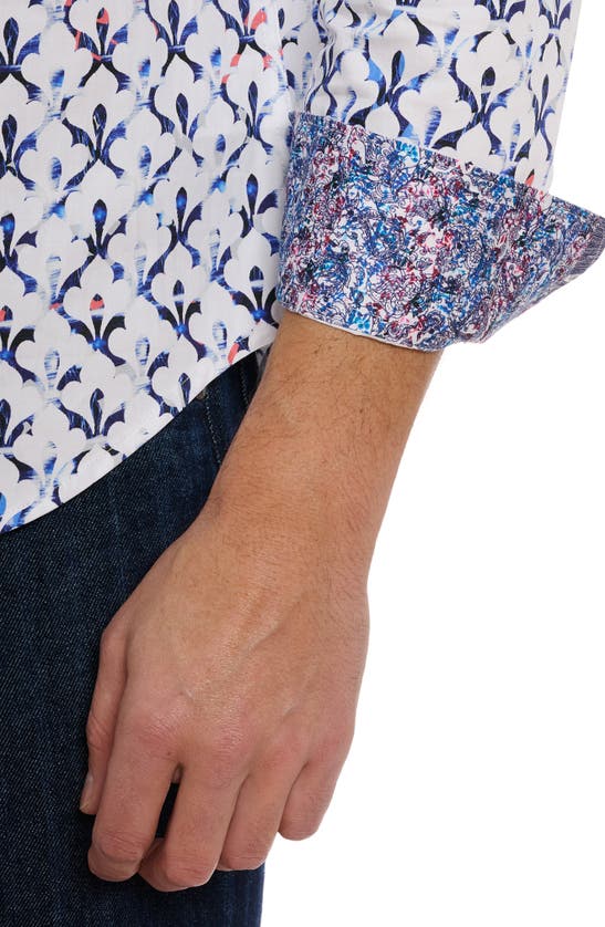 Robert Graham Argos Long Sleeve Cotton Button-up Shirt In White