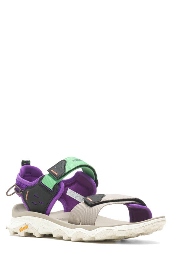 Shop Merrell Speed Fusion Strap Hiking Sandal In Moon Rock