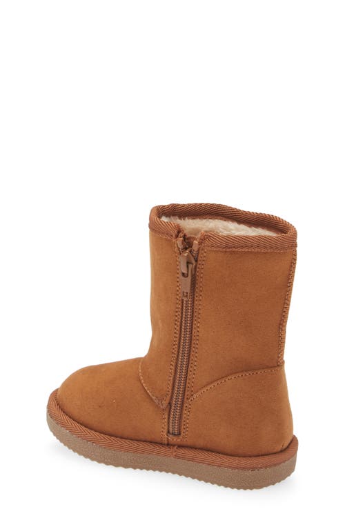 Harper Canyon Kids' Ella Faux Shearling Tall Boot In Tan Chestnut