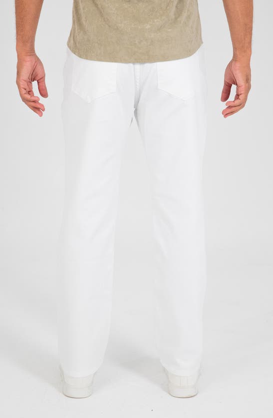 Shop Monfrere Jayden Straight Leg Jeans In Blanc