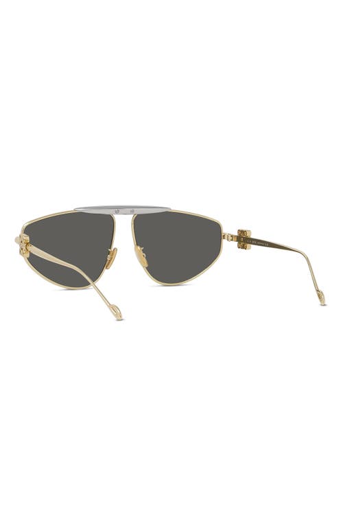 Shop Loewe Anagram 61mm Pilot Sunglasses In Shiny Endura Gold/smoke