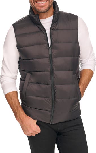 Kenneth Cole Nylon Puffer Vest in Black at Nordstrom Rack, Size Small