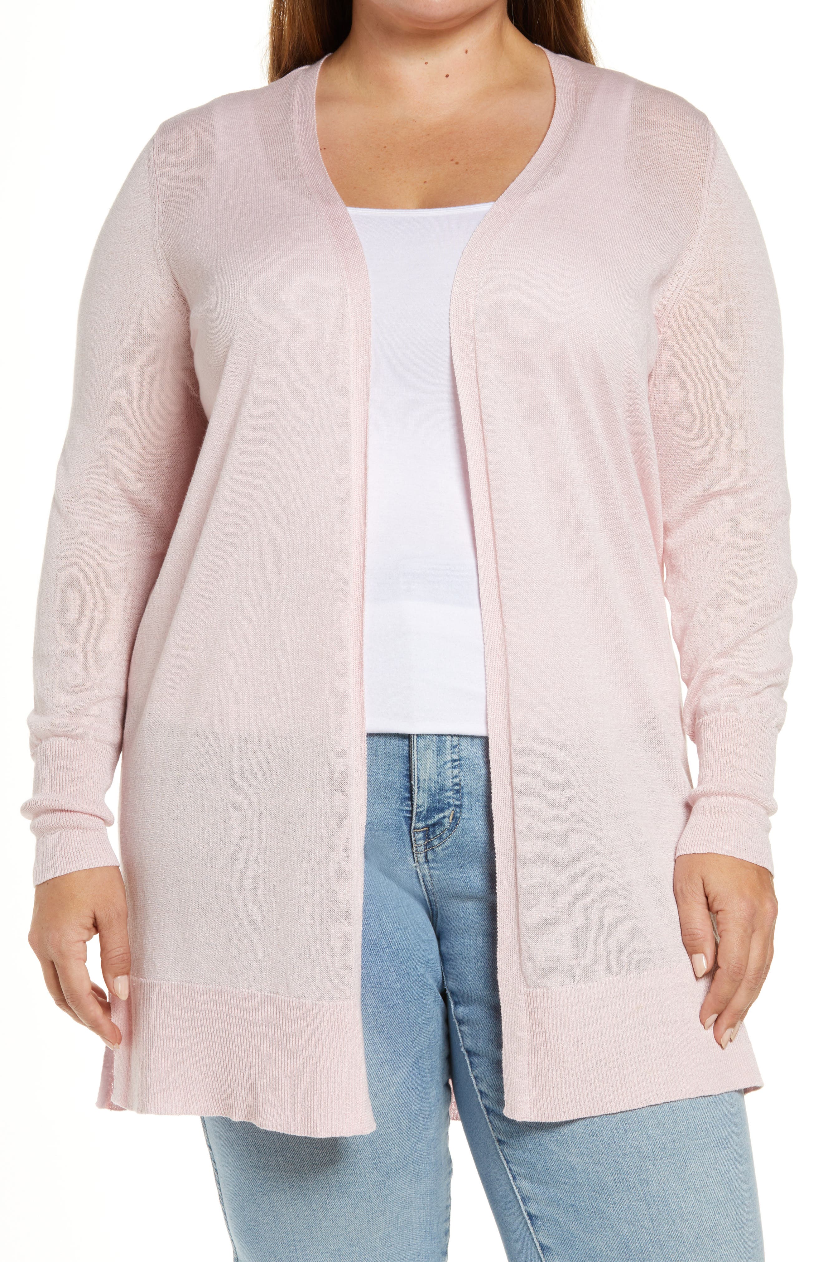 hot pink cardigan plus size