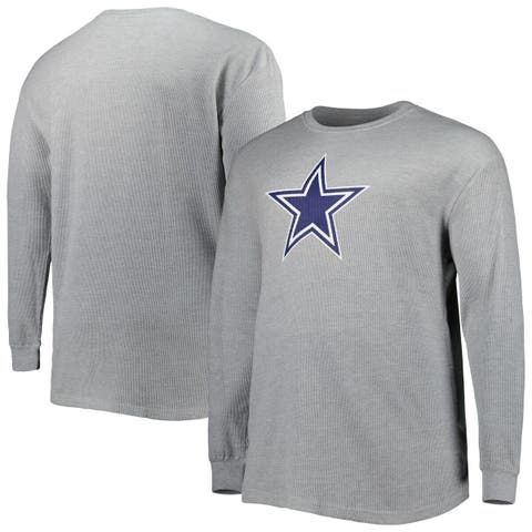 Profile Heather Gray Tennessee Titans Big & Tall Waffle-Knit Thermal Long Sleeve T-Shirt