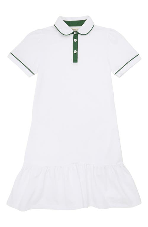 The Sunday Collective Kids' Play Polo Dress in White 