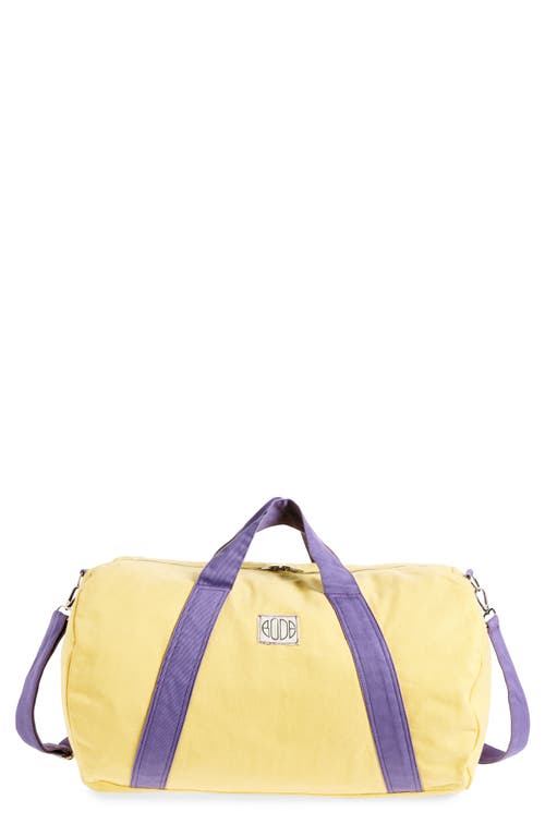 Bode Two-tone Canvas Gym Bag In Yellow