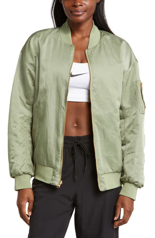 Sportswear Reversible Bomber Jacket in Oil Green/Medium Olive