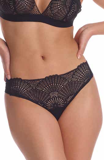 Thong With Crystals Black - Commando – Jackie Z Style Co.