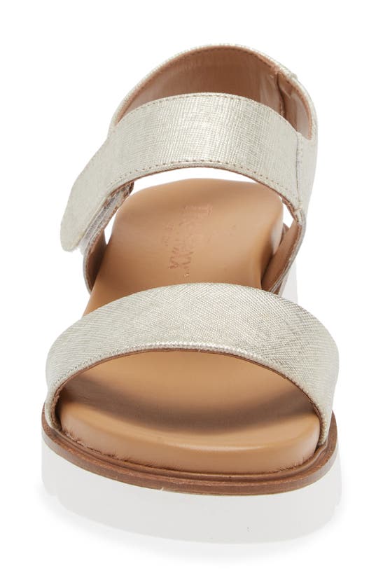 Shop The Flexx Adrienne Ankle Strap Sandal In Platino