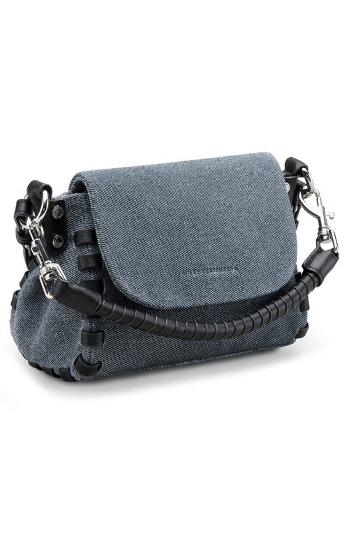 Aimee Kestenberg Mini Zen Leather Crossbody Bag In Denim Leather