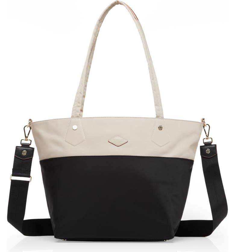  Soho Tote, Main, color, DUNE AND BLACK COLOR BLOCK