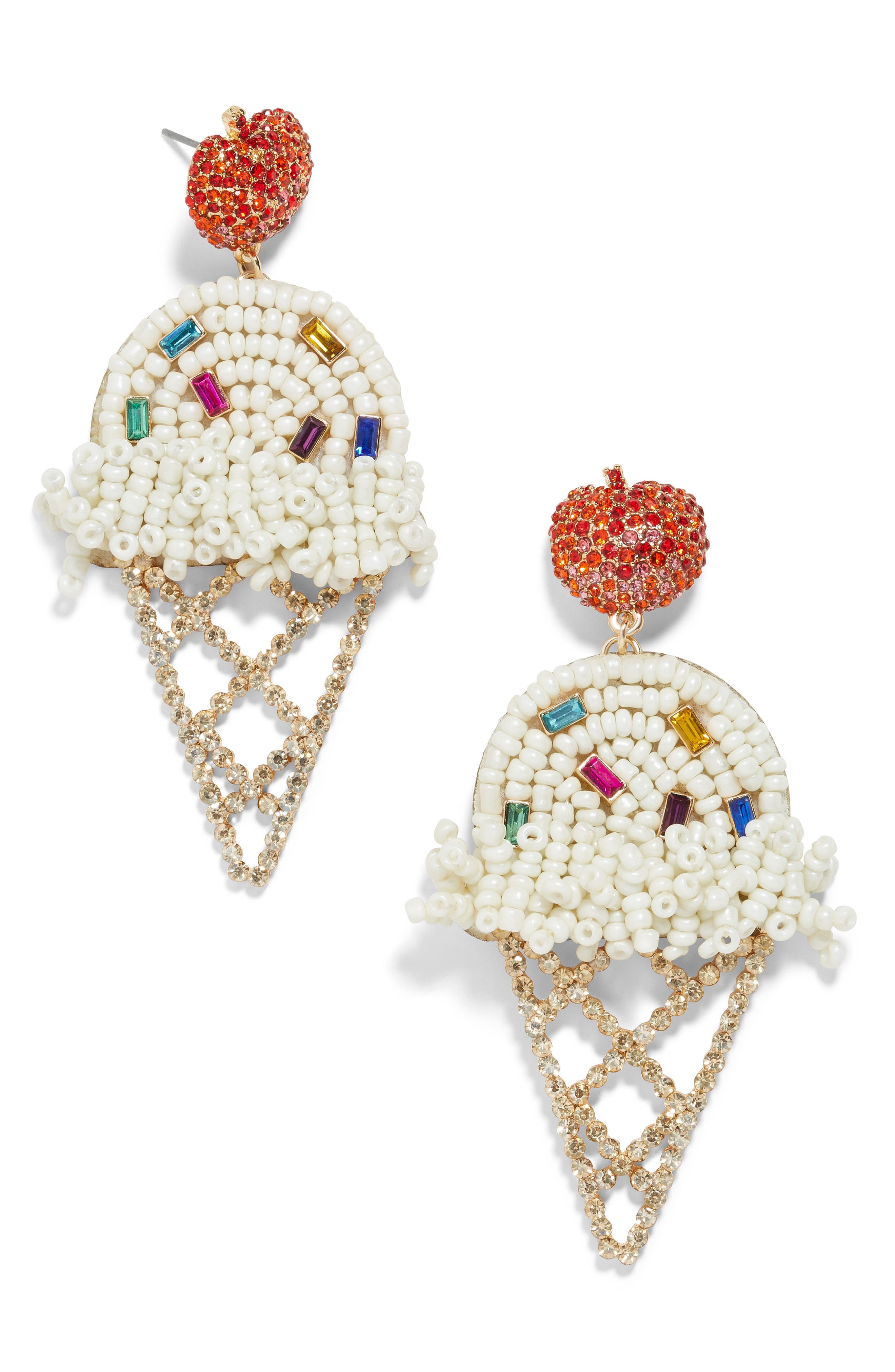 BaubleBar Beaded Ice Cream Cone Earrings Nordstrom