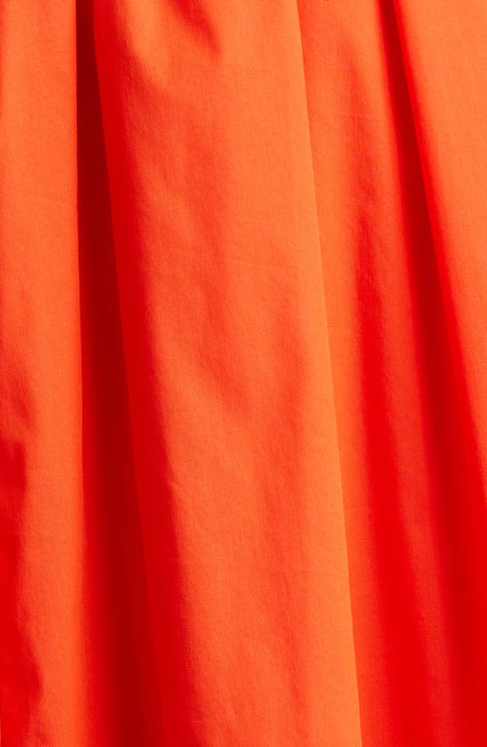 Shop Cinq À Sept Amber Tiered Midi Dress In Deep Tangelo