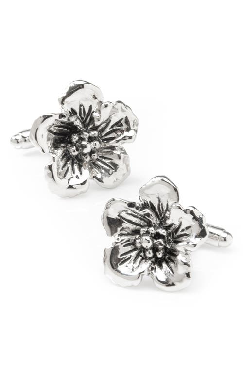 Cufflinks, Inc. Flower Cuff Links in Silver at Nordstrom