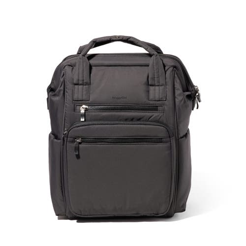 Baggallini Chelsea Laptop Backpack In Black Puff