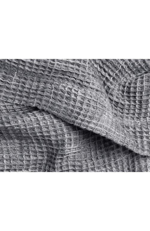 Shop Parachute Gender Inclusive Waffle Knit Cotton Robe In Grey
