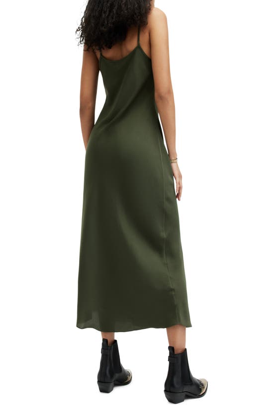 Shop Allsaints Bryony Slipdress In Spectra Green