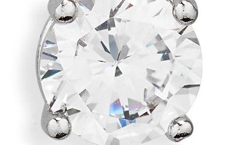 Nordstrom Rack Set Of 3 Cz Stud Earrings In Clear- Silver