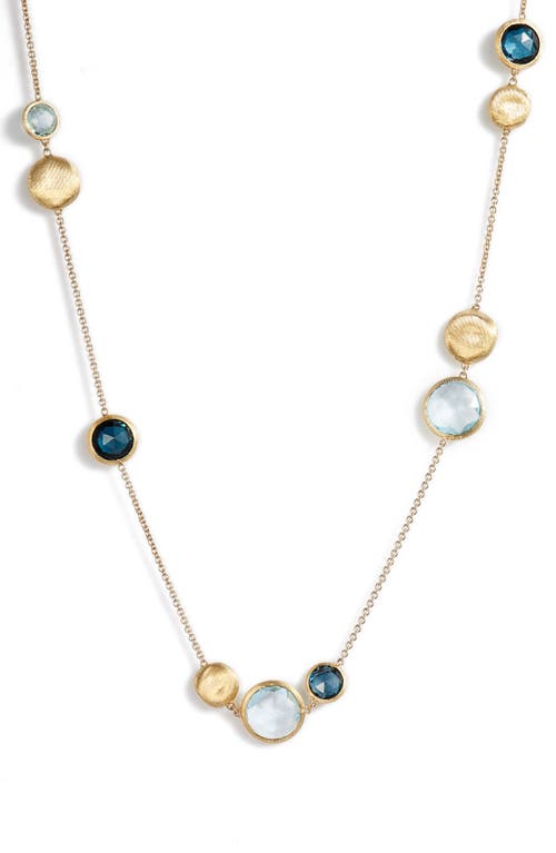 Marco Bicego Marco Biecego Jaipur 18k Yellow Gold London Blue Topaz Necklace In Yellow Gold