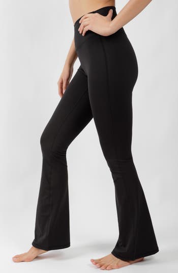 Black Ribbed Crossover Yoga Pants – Spotted Sparrow Boutique