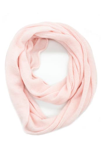 Portolano Merino Wool Infinity Scarf In Baby Pink