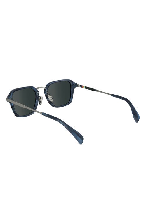 Paul Smith Kramer 52mm Rectangular Sunglasses In Striped Blue