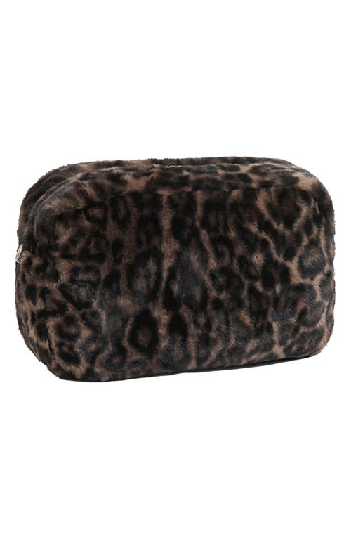 Apparis Jumbo Noor Dark Leopard Pouch In Dark Leopard