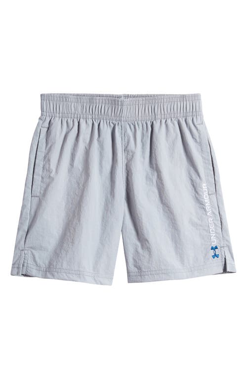 Under Armour Kids' Crinkle Solid Performance Athletic Shorts Mod Gray at Nordstrom
