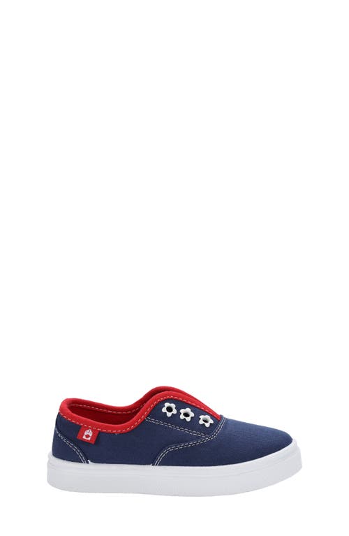 Oomphies Kids' Robin Slip-on Sneaker In Navy/red