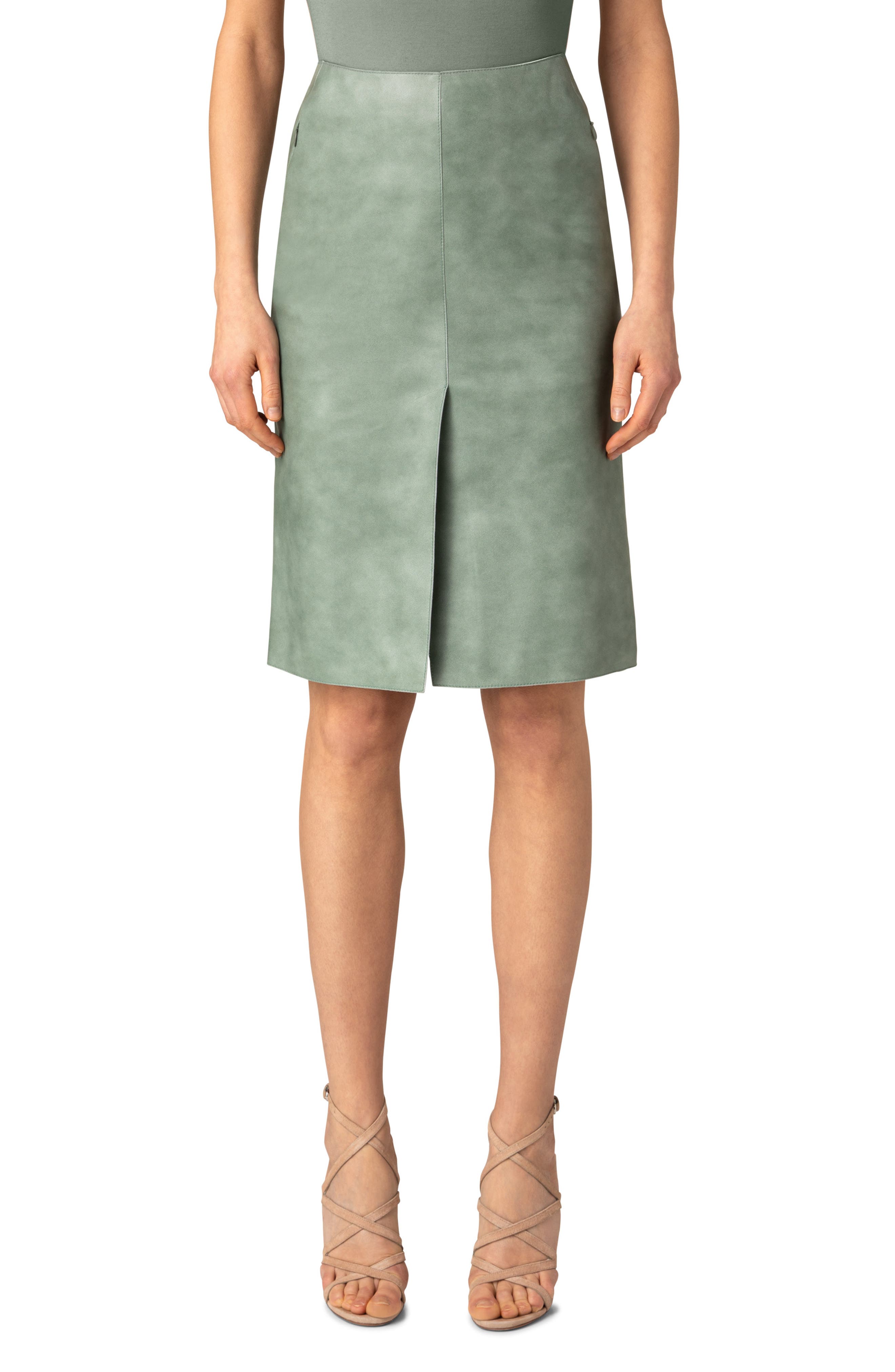 Jupe En Cuir Véritable Femme Taille XS - Neuf Avec étiquette, Mais Fermeture éclair Cassée