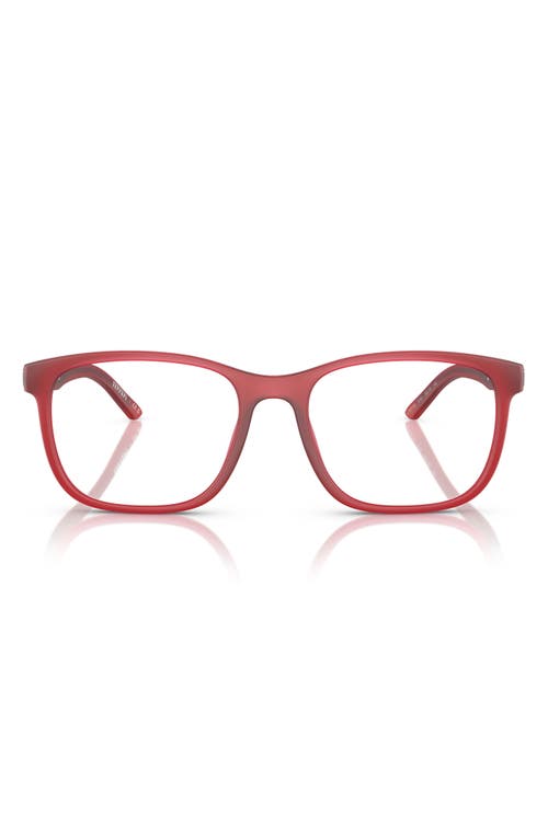 Scuderia Ferrari 55mm Pillow Optical Glasses In Matte Red