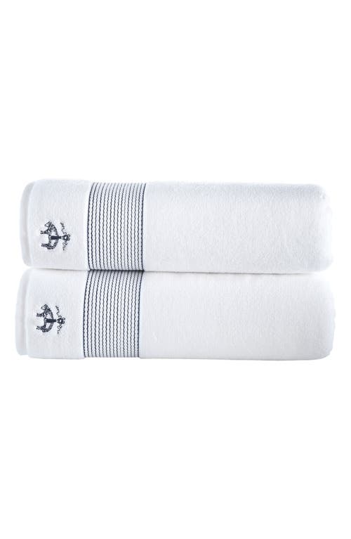 BROOKS BROTHERS BROOKS BROTHERS 2-PIECE ROBE STRIPE TOWEL SET 