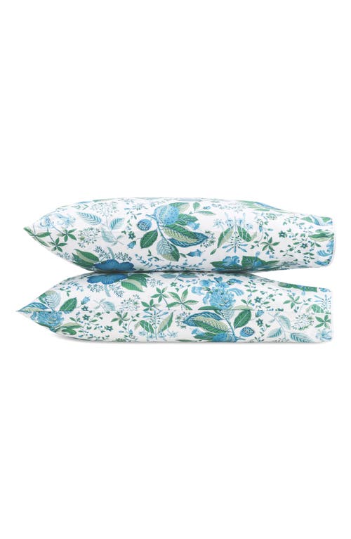 Matouk Pomegranate Set of 2 500 Thread Count Pillowcases in Sea at Nordstrom