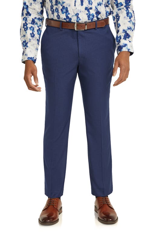 Shop Johnny Bigg Bates Check Slim Fit Dress Pants In Royal