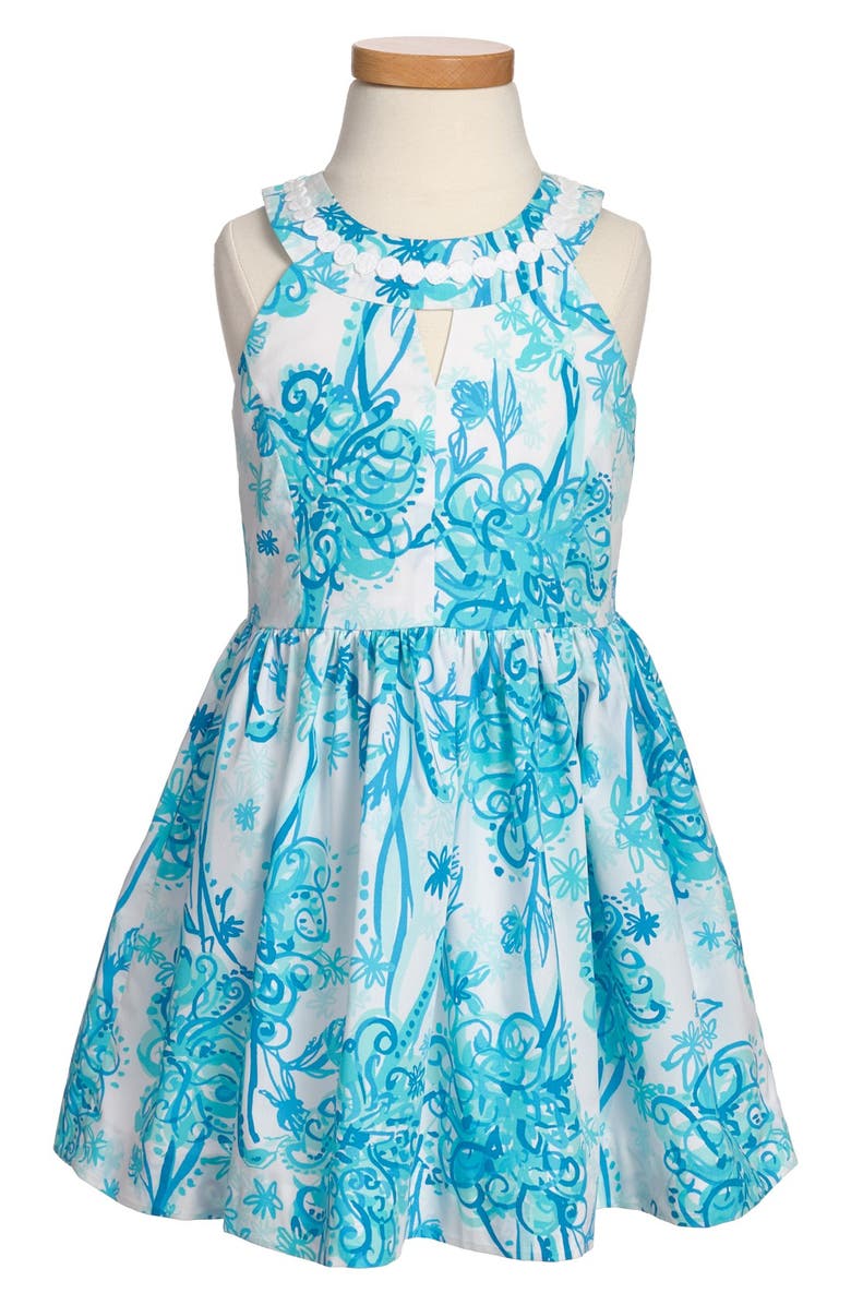 Lilly Pulitzer® 'Claude' Floral Print Sleeveless Dress (Little Girls ...