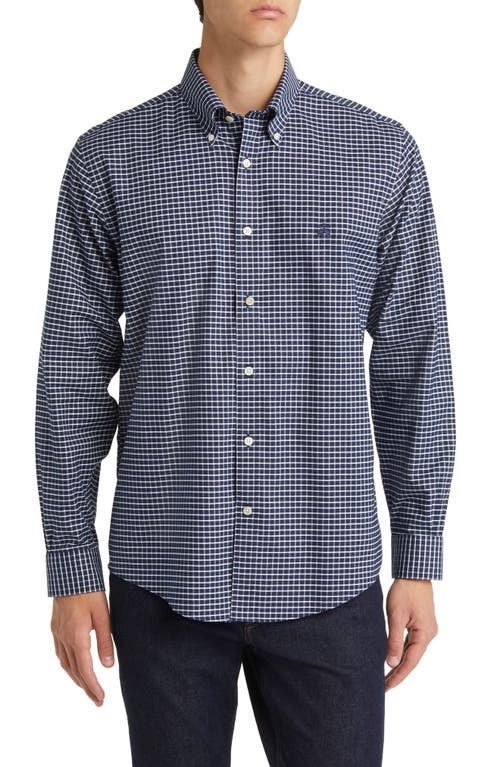 Brooks Brothers Non-Iron Button-Down Oxford Shirt in Navywp at Nordstrom, Size Medium