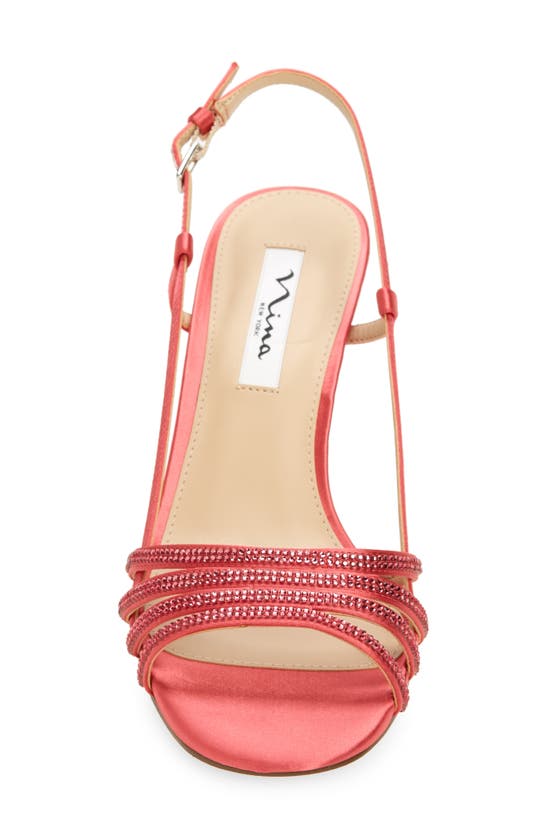 Nina Avaley Slingback Sandal In Kisses Crystal Satin