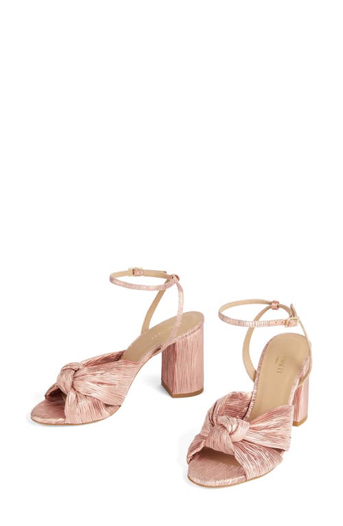 Shop Lk Bennett Eliana Plissé Sandal In Pink