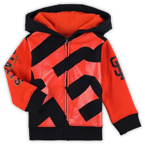 Cincinnati Bengals Youth Poster Board Full-Zip Hoodie - Black/Orange