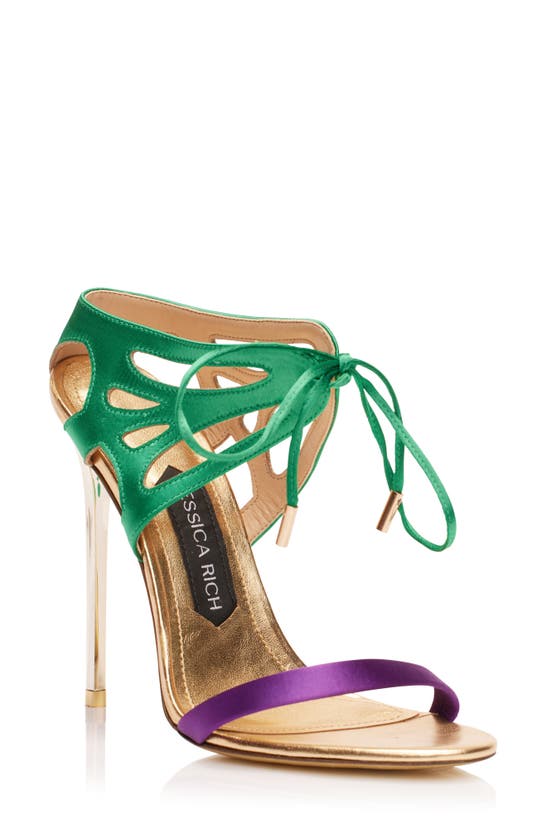 Jessica Rich So Expensive Satin Sandal In Multi | ModeSens