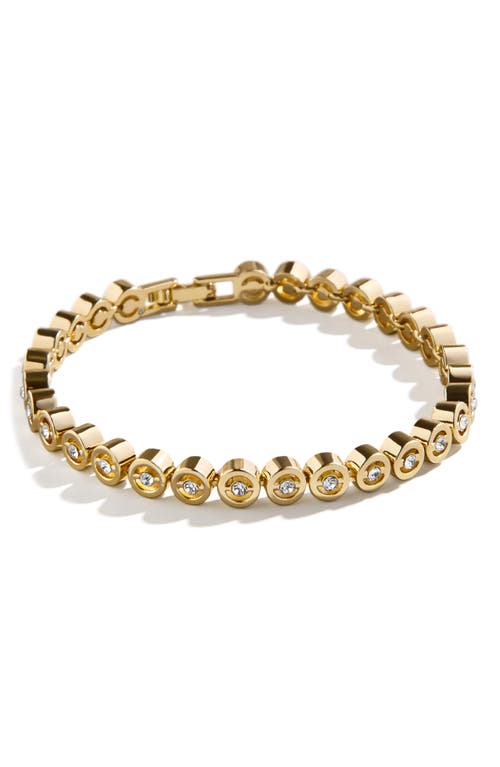 Shop Baublebar Crystal Station Bracelet In Gold