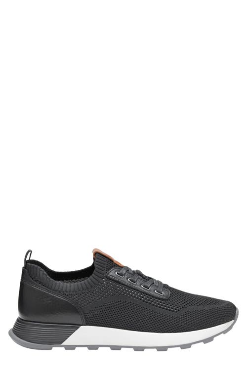 Johnston & Murphy Kinnon Jogger Sneaker In Black Knit