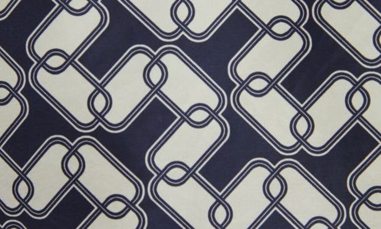 Shop Moncler Marpessa Chain Link Print Hooded Windbreaker In Blue