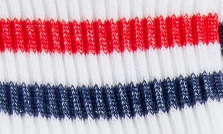Shop American Trench Stripe Ankle Socks In White