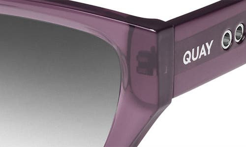 Shop Quay No Apologies 40mm Gradient Square Sunglasses In Amethyst