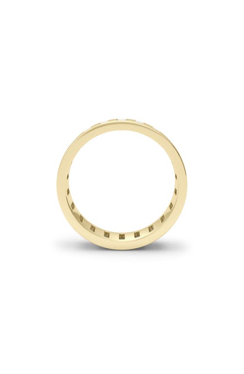 Hautecarat Baguette Lab Created Diamond Eternity Band Ring In Yellow Gold